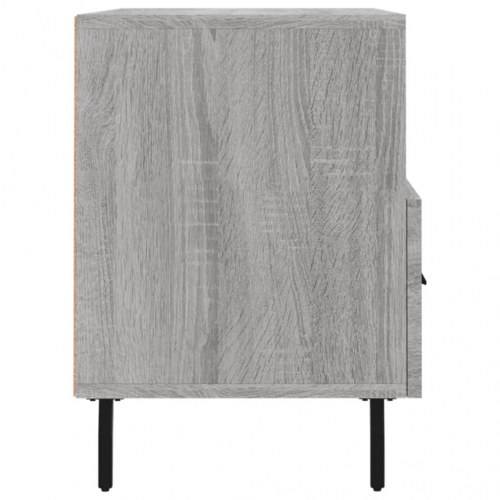Tv-bord med 2 skuffer 80 x 36 x 50 cm - grå sonoma-eg