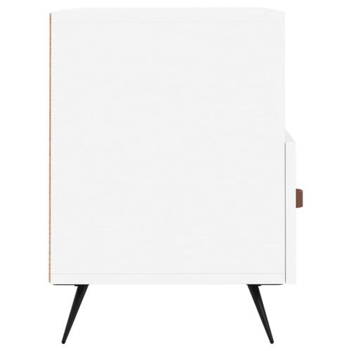 Tv-bord 80x36x50 cm konstrueret træ hvid