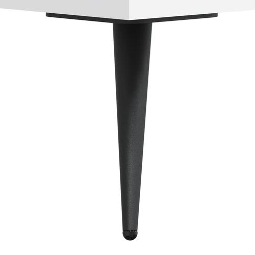 Tv-bord 80x36x50 cm konstrueret træ hvid