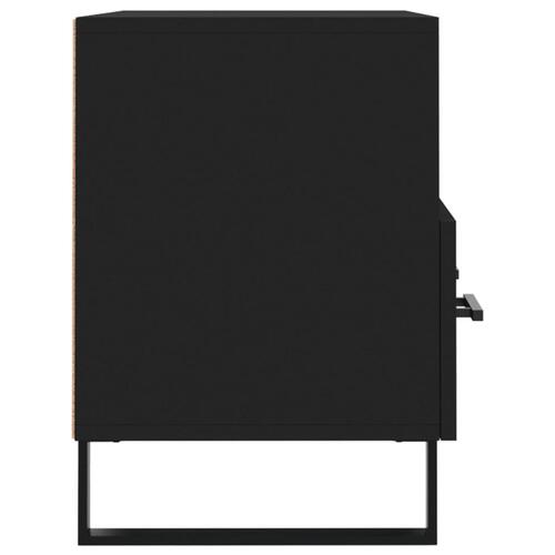 Tv-bord 80x36x50 cm konstrueret træ sort