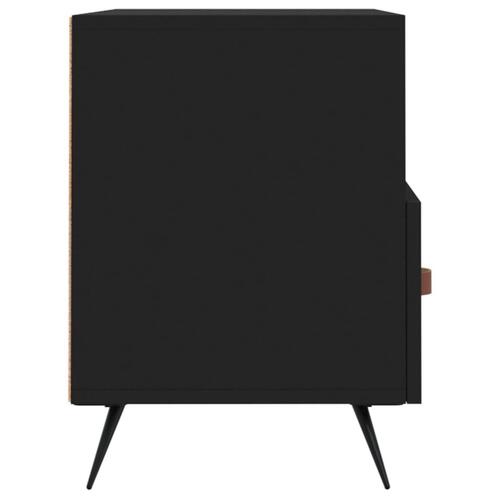 Tv-bord 80x36x50 cm konstrueret træ sort
