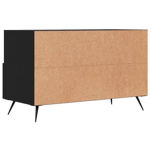 Tv-bord 80x36x50 cm konstrueret træ sort