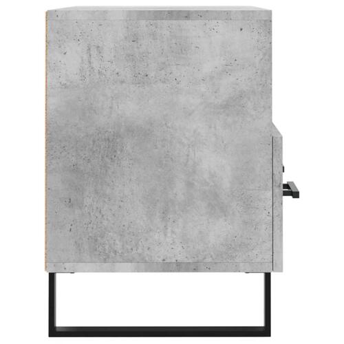 Tv-bord 80x36x50 cm konstrueret træ betongrå