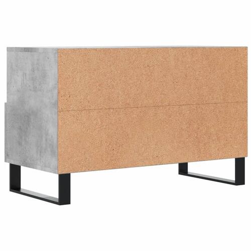 Tv-bord 80x36x50 cm konstrueret træ betongrå