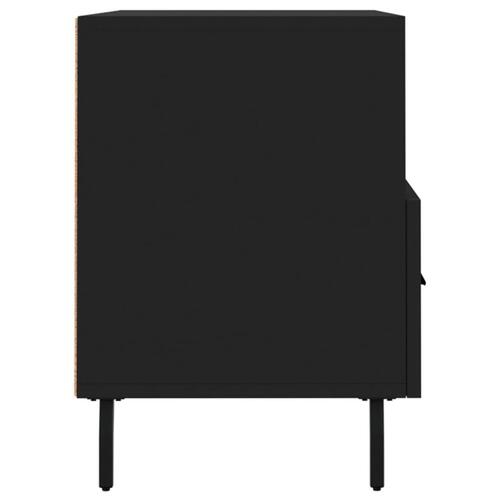 Tv-bord 80x36x50 cm konstrueret træ sort