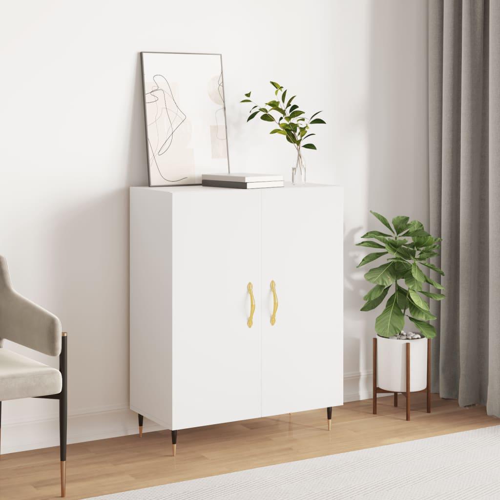 Skænk 69,5x34x90 cm konstrueret træ hvid