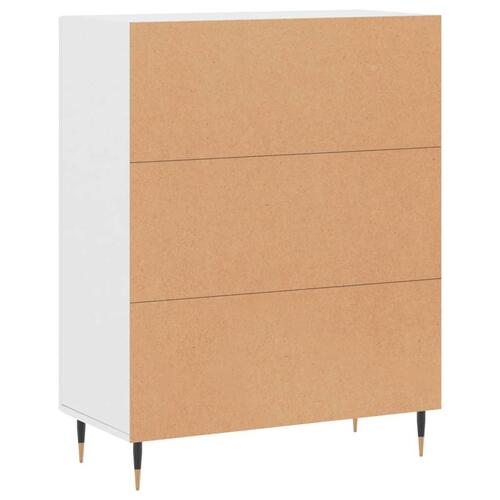 Skænk 69,5x34x90 cm konstrueret træ hvid
