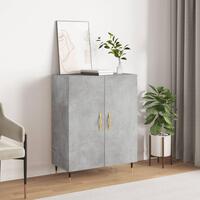 Skænk 69,5x34x90 cm konstrueret træ betongrå