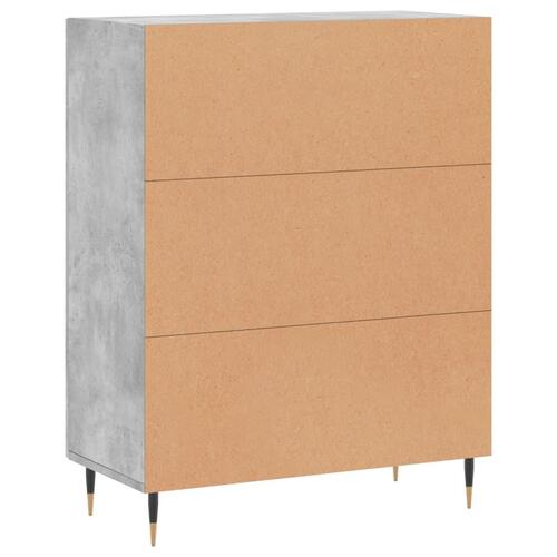Skænk 69,5x34x90 cm konstrueret træ betongrå