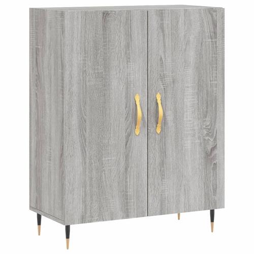 Skænk 69,5x34x90 cm konstrueret træ grå sonoma-eg