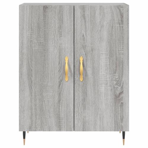 Skænk 69,5x34x90 cm konstrueret træ grå sonoma-eg
