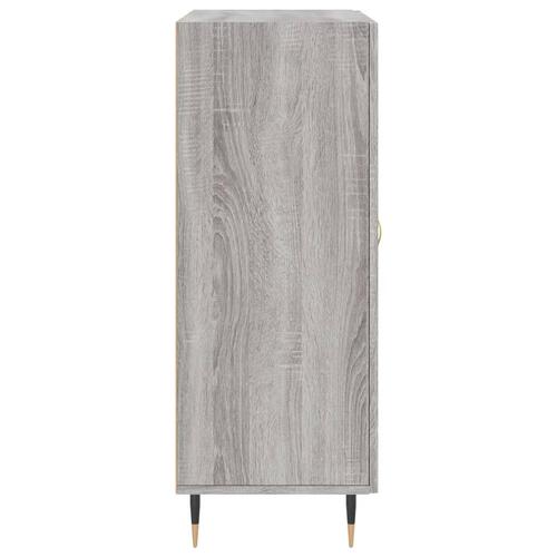 Skænk 69,5x34x90 cm konstrueret træ grå sonoma-eg