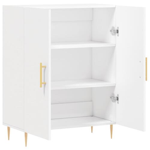 Skænk 69,5x34x90 cm konstrueret træ hvid