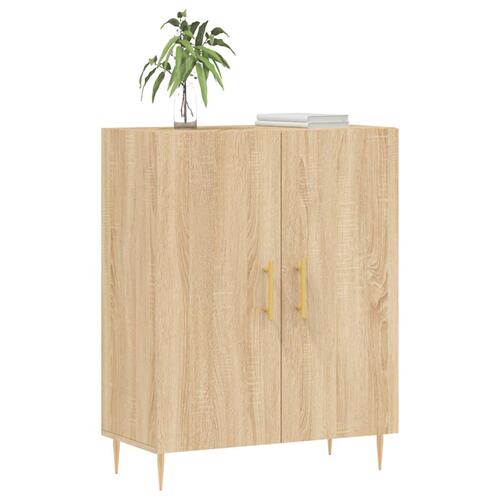 Skænk 69,5x34x90 cm konstrueret træ sonoma-eg