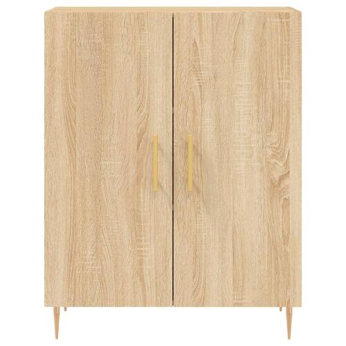 Skænk 69,5x34x90 cm konstrueret træ sonoma-eg