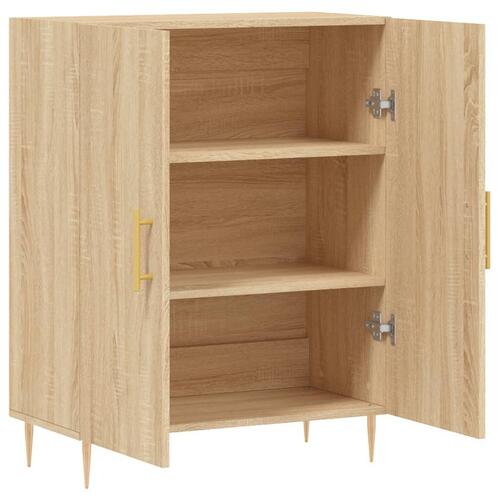 Skænk 69,5x34x90 cm konstrueret træ sonoma-eg