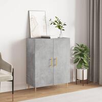Skænk 69,5x34x90 cm konstrueret træ betongrå