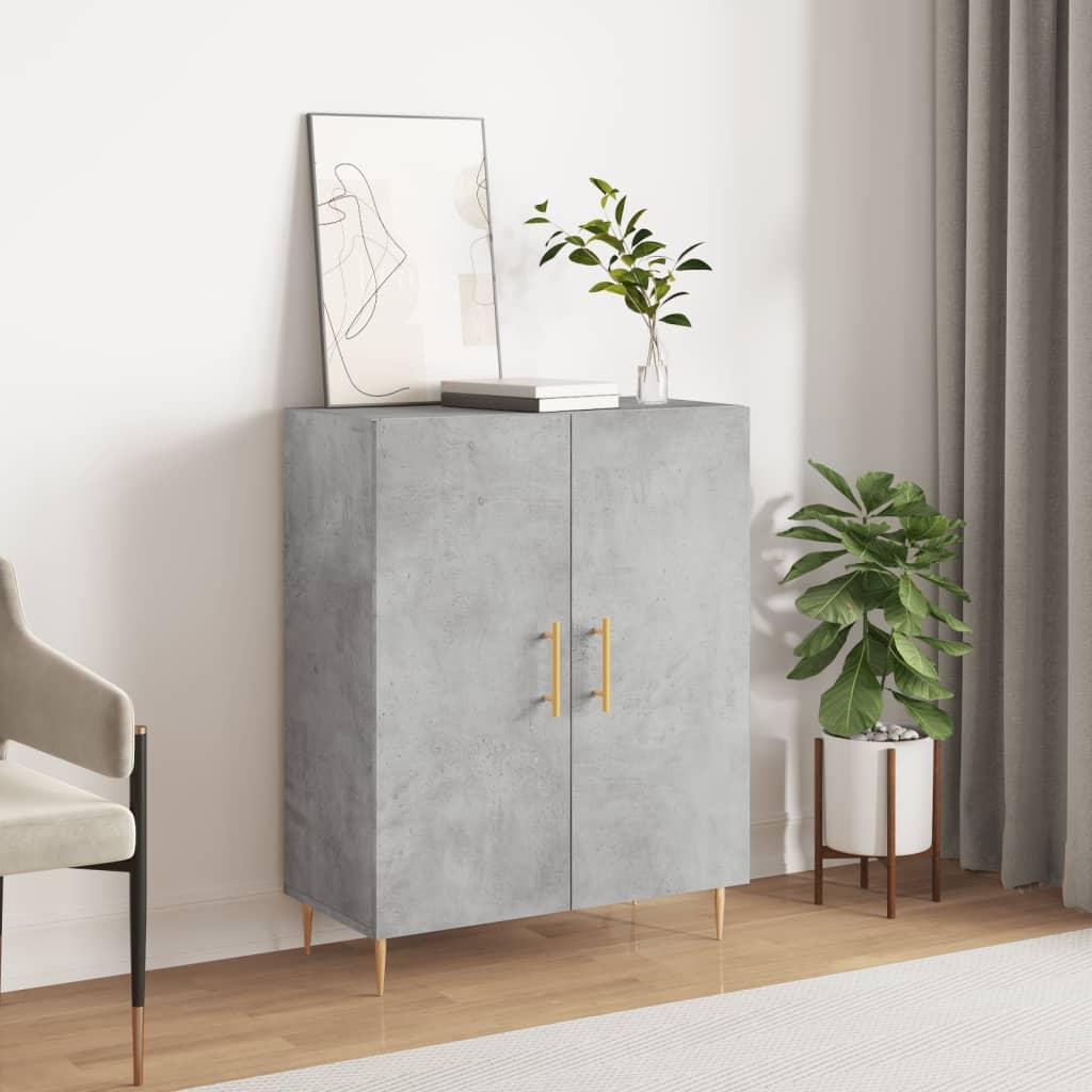 Skænk 69,5x34x90 cm konstrueret træ betongrå