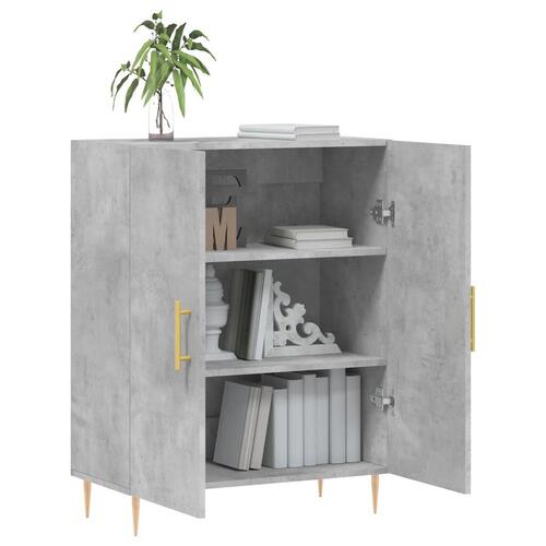 Skænk 69,5x34x90 cm konstrueret træ betongrå