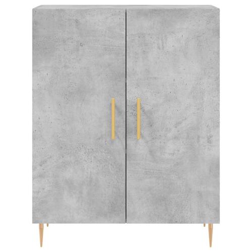 Skænk 69,5x34x90 cm konstrueret træ betongrå
