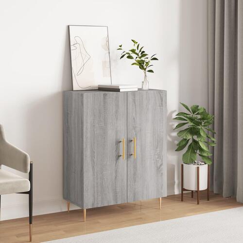 Skænk 69,5x34x90 cm konstrueret træ grå sonoma-eg