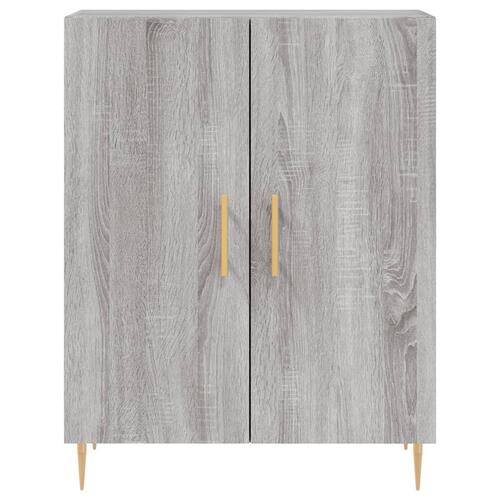 Skænk 69,5x34x90 cm konstrueret træ grå sonoma-eg