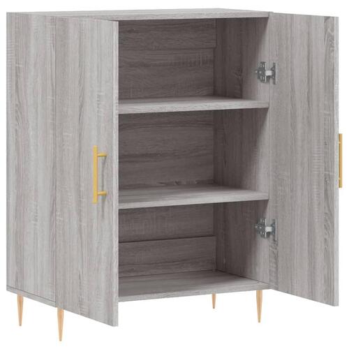 Skænk 69,5x34x90 cm konstrueret træ grå sonoma-eg
