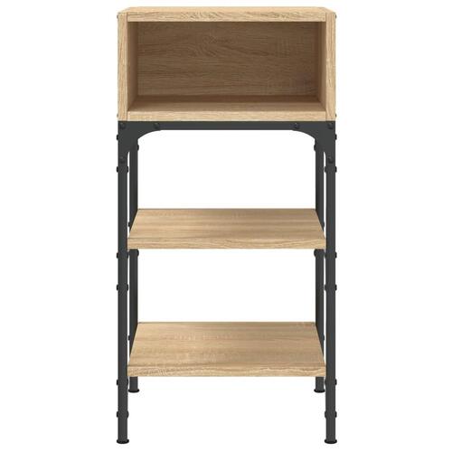 Sengeborde 2 stk. 35x34,5x70 cm konstrueret træ sonoma-eg