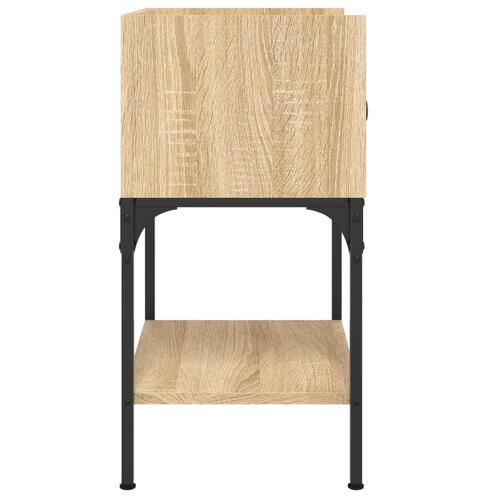 Sengeborde 2 stk. 40,5x31x60 cm konstrueret træ sonoma-eg