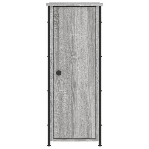 Sengeborde 2 stk. 32x42x80 cm konstrueret træ grå sonoma-eg