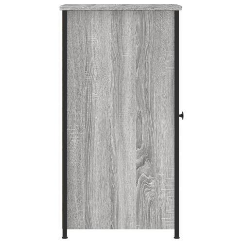Sengeborde 2 stk. 32x42x80 cm konstrueret træ grå sonoma-eg