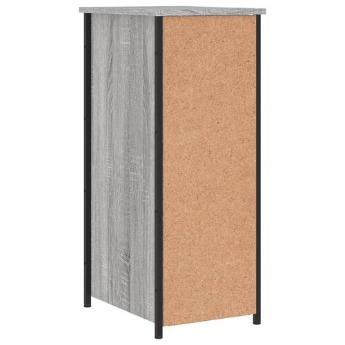 Sengeborde 2 stk. 32x42x80 cm konstrueret træ grå sonoma-eg
