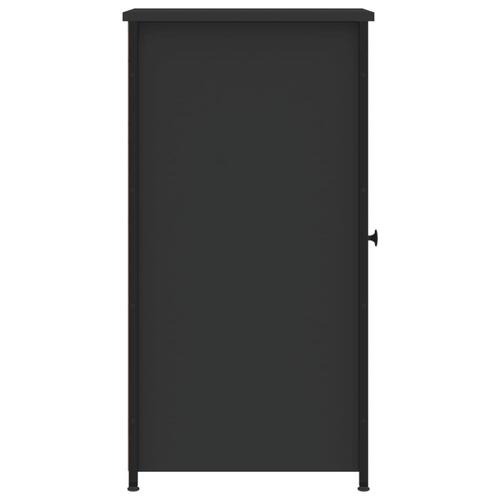 Sengeborde 2 stk. 32x42x80 cm konstrueret træ sort