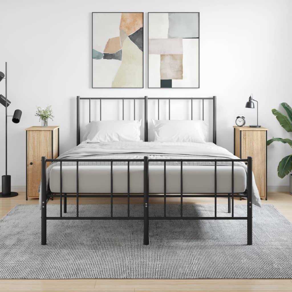 Sengeborde 2 stk. 32x42x80 cm konstrueret træ sonoma-eg