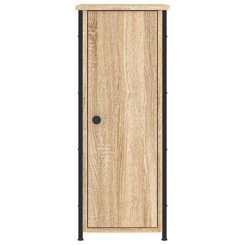 Sengeborde 2 stk. 32x42x80 cm konstrueret træ sonoma-eg
