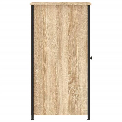 Sengeborde 2 stk. 32x42x80 cm konstrueret træ sonoma-eg