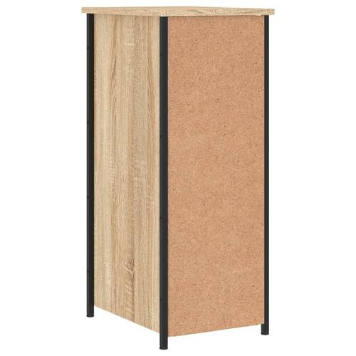 Sengeborde 2 stk. 32x42x80 cm konstrueret træ sonoma-eg