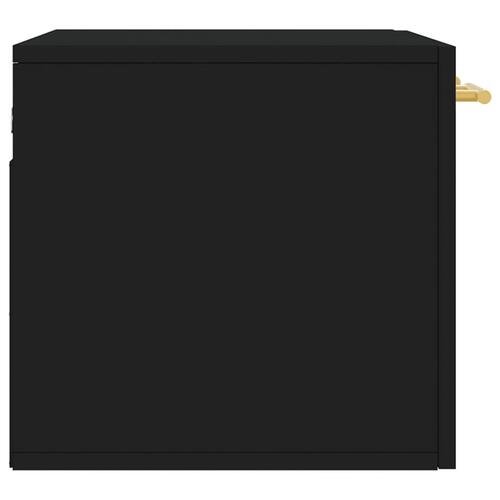 Vægskab 60x36,5x35 cm konstrueret træ sort