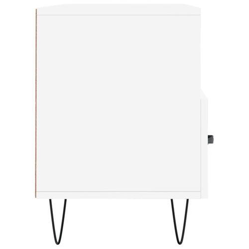 Tv-bord 102x36x50 cm konstrueret træ hvid