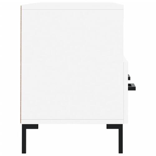 Tv-bord 102x36x50 cm konstrueret træ hvid