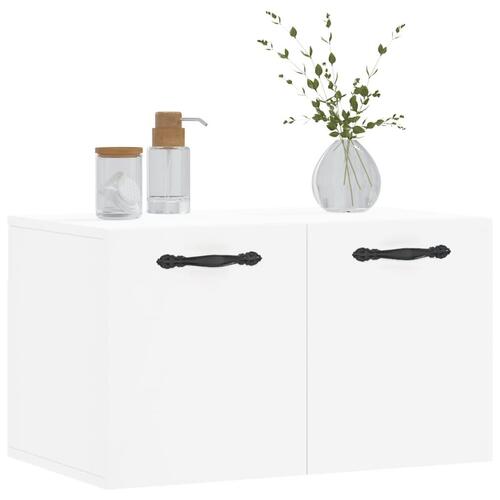 Vægskab 60x36,5x35 cm konstrueret træ hvid
