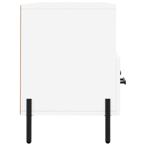 Tv-bord 102x36x50 cm konstrueret træ hvid