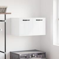 Vægskab 60x36,5x35 cm konstrueret træ hvid højglans