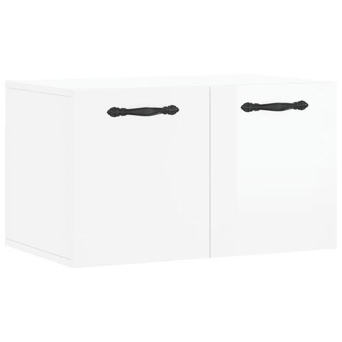 Vægskab 60x36,5x35 cm konstrueret træ hvid højglans