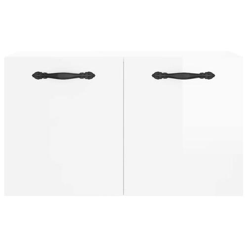 Vægskab 60x36,5x35 cm konstrueret træ hvid højglans