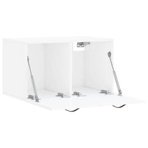 Vægskab 60x36,5x35 cm konstrueret træ hvid højglans