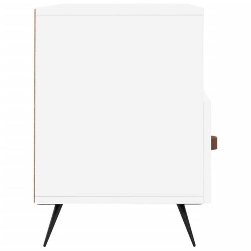 Tv-bord 102x36x50 cm konstrueret træ hvid