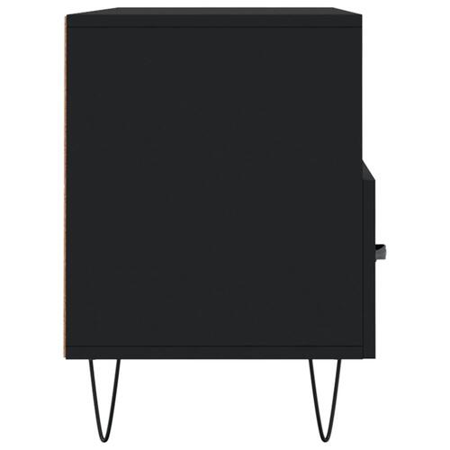 Tv-bord 102x36x50 cm konstrueret træ sort