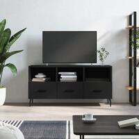 Tv-bord 102x36x50 cm konstrueret træ sort