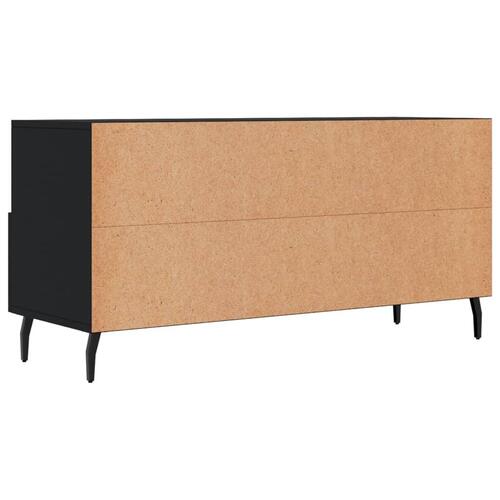 Tv-bord 102x36x50 cm konstrueret træ sort